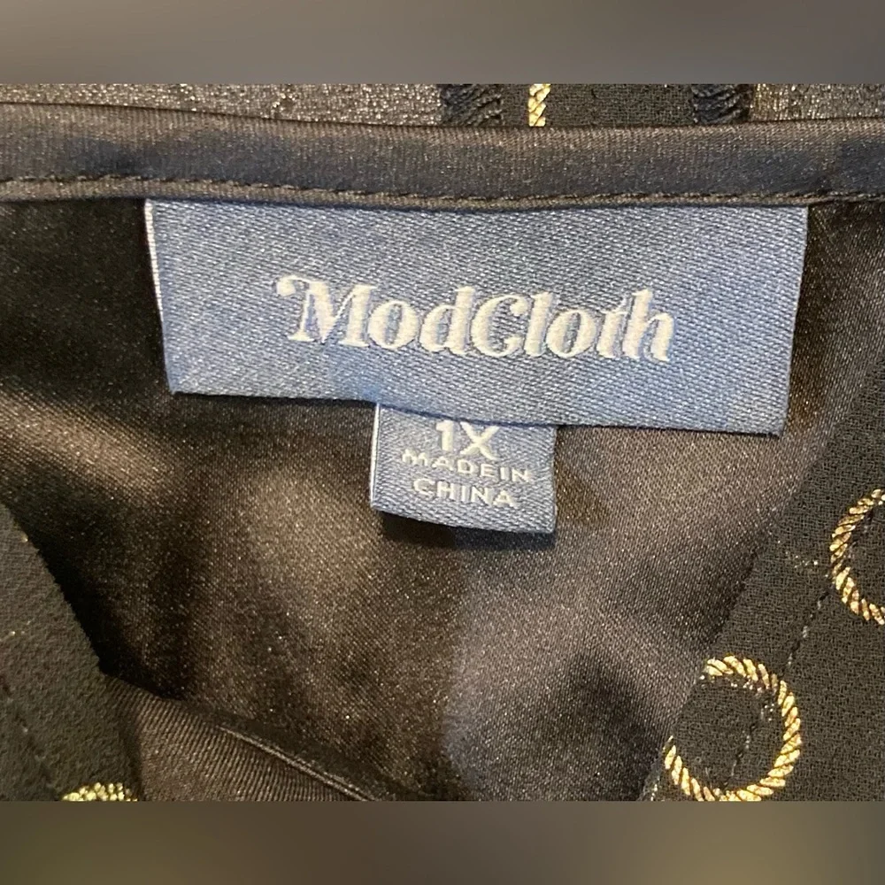 ModCloth Size 1X Luxe at Me Metallic Jumpsuit - Picture 8 of 15
